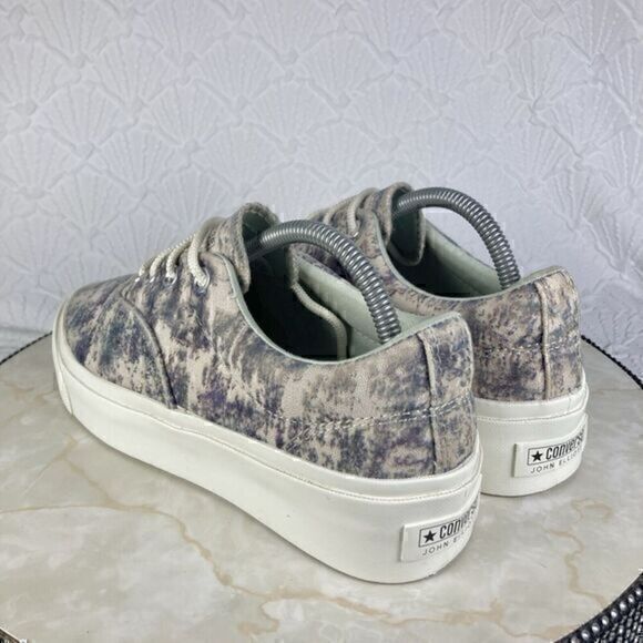 Converse Platform Sneakers Womens 9.5 Gray John Elliott Skid Grip Low Top Shoes - Picture 7 of 13